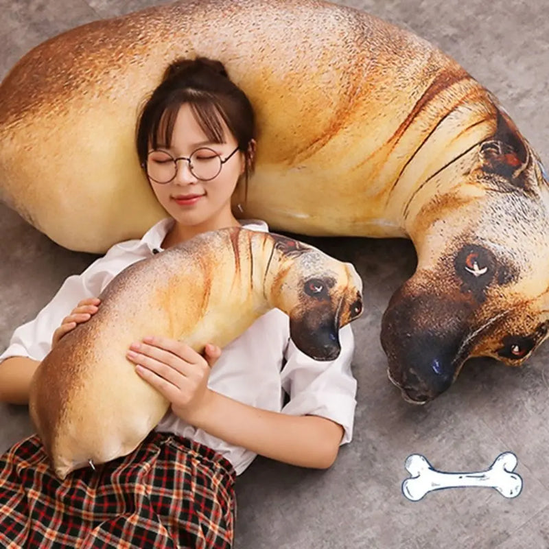 Soft Lifelike Animal Throw Pillow