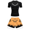 Men's Anime Quick-Dry Fitness Compression Shirt & Gym Shorts