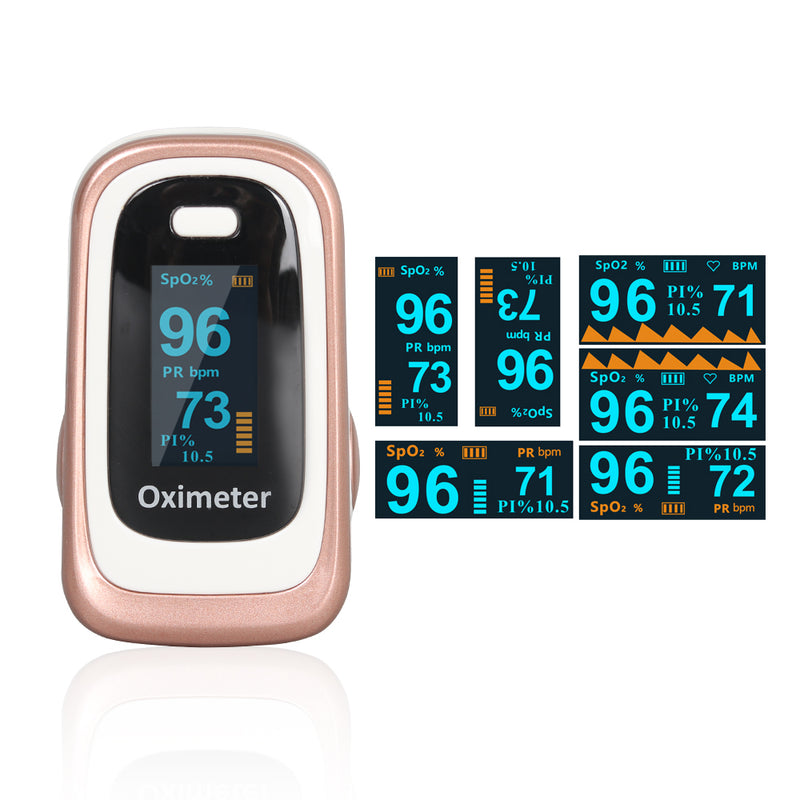 Medical Finger Pulse Fingertip OLED Portable Oximeter