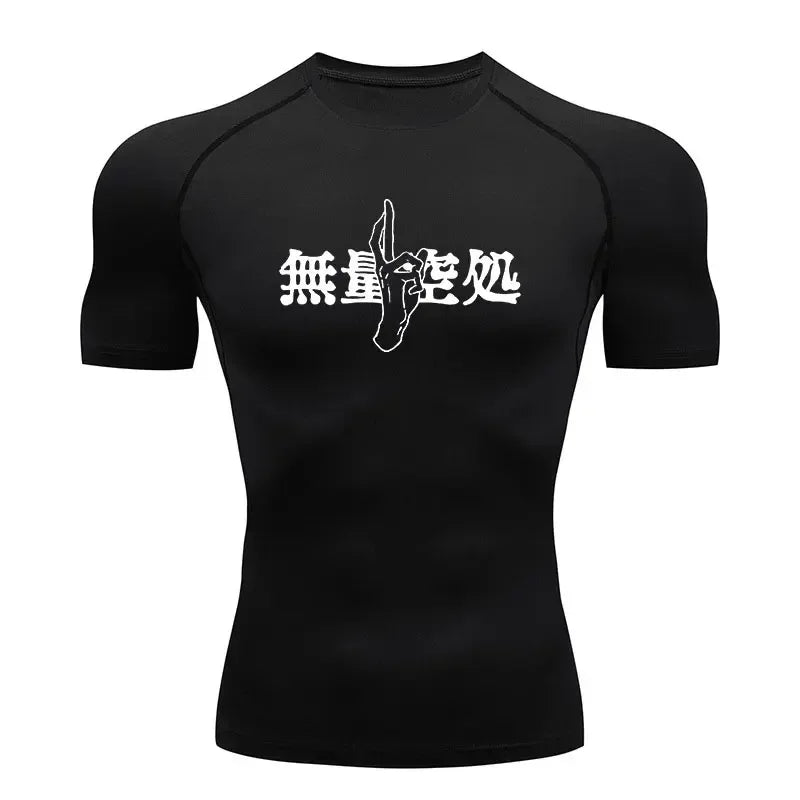 Men’s Summer Anime Jujutsu Kaisen Compression T-Shirt
