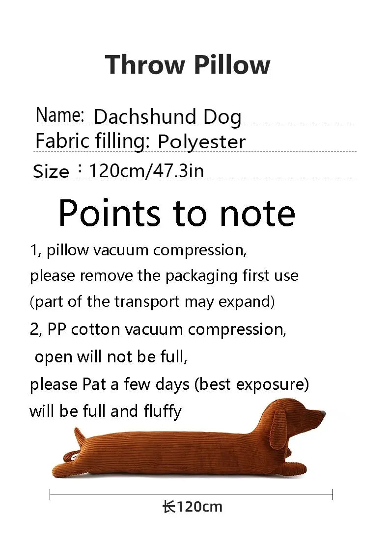 Dachshund Dog Plush Hug Pillow