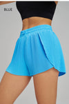 Fitness Fake Two-Piece Pleated Skirt Pants