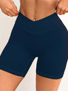 Women V Cross Waist Yoga Shorts