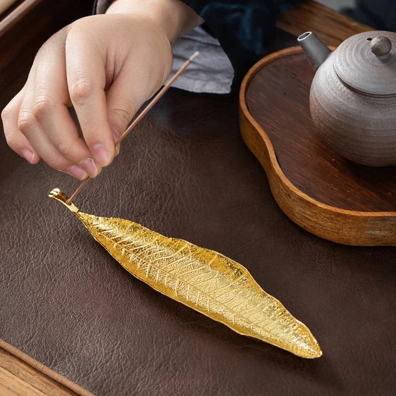 Incense Holder Ash Catcher Long Leaf Censer