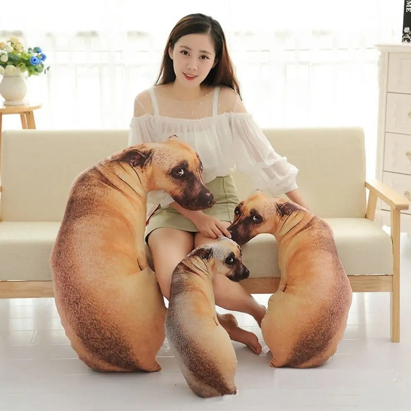 Soft Lifelike Animal Throw Pillow