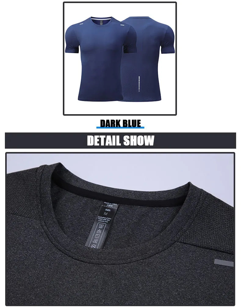 Men's Summer Loose Breathable Short Sleeve Outdoor Cycling Quick Dry Top