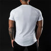 Plain Gym T-shirt Men Summer Fitness Clothing