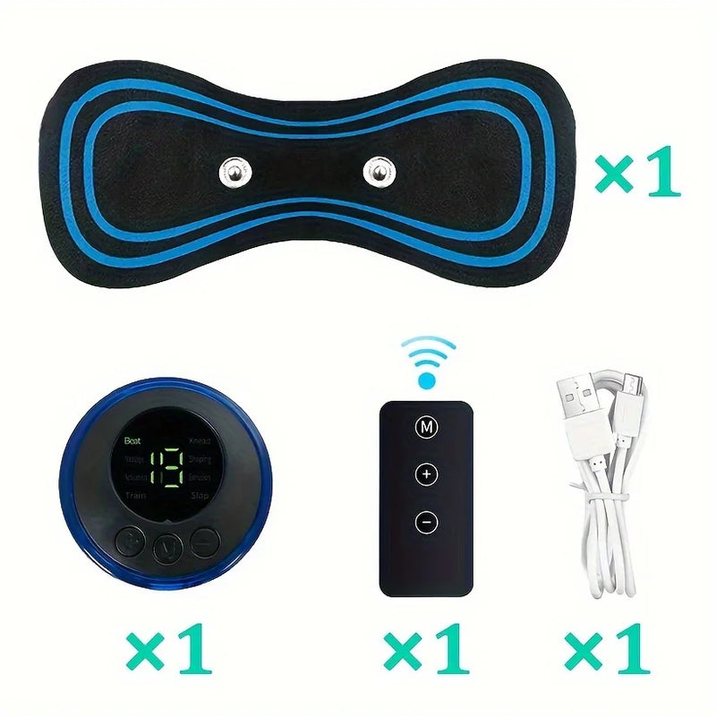 8 Modes Rechargeable Neck Massager Pad with Remote Control