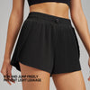 Fitness Fake Two-Piece Pleated Skirt Pants