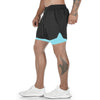 Men’s 2-in-1 Running & Training Shorts – Summer Double-Layer Sportswear