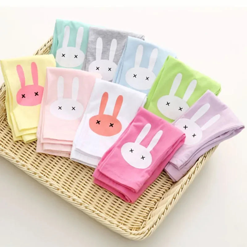 Girls Summer Cotton Leggings โ Knee-Length Candy Color Capris