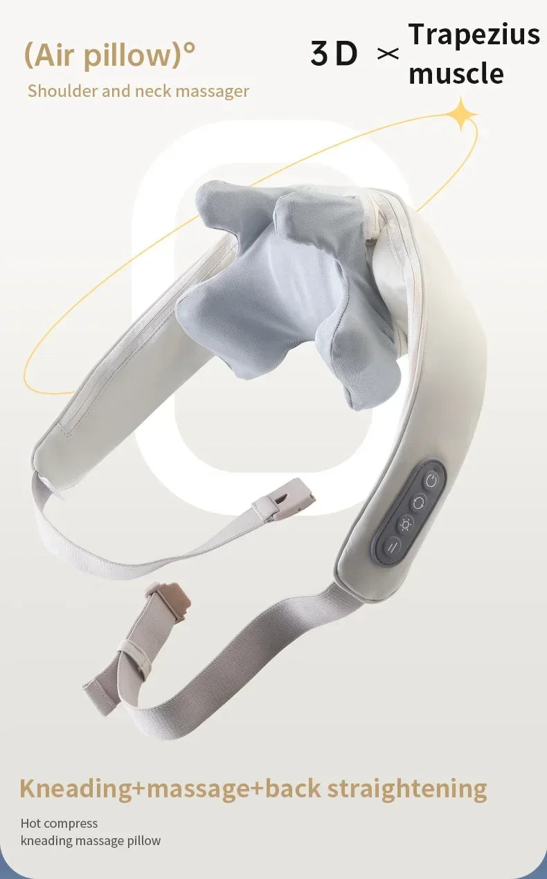 Wireless Neck & Back Massager ā Deep Relief for Neck, Shoulder & Trapezius Tension