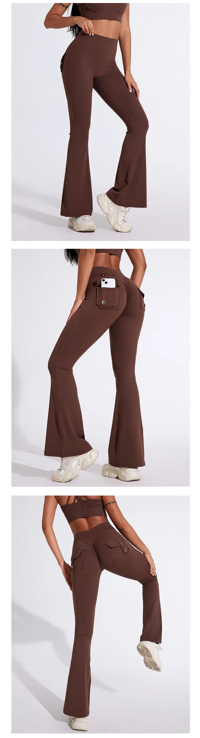 QINACTIVE Women’s Flared Fitness Pants