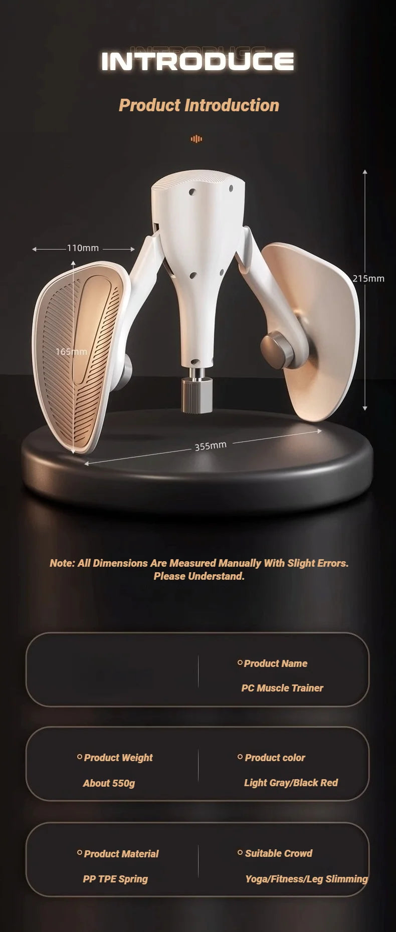 Kegel Fitness Training Exerciser for Pelvic and Leg Muscles