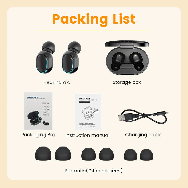 Rechargeable Wireless Hearing Aids