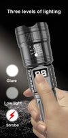 KDULIT High Power Rechargeable LED Flashlight: