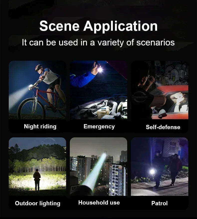 KDULIT High Power Rechargeable LED Flashlight: