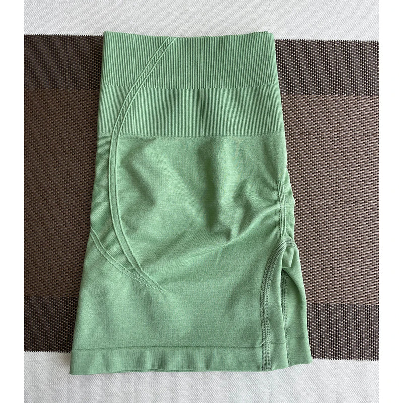 TKITK Women's High Waist Seamless Tight Shorts