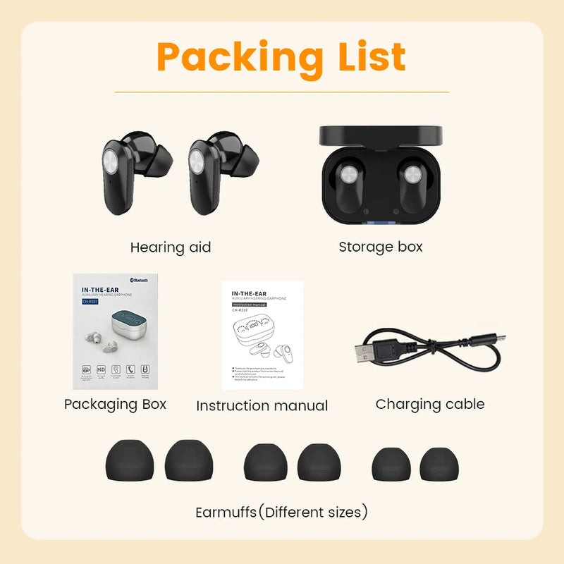 Rechargeable Wireless Hearing Aids