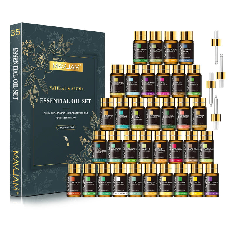 MAYJAM 35pcs/set Essential Oils For Diffuser