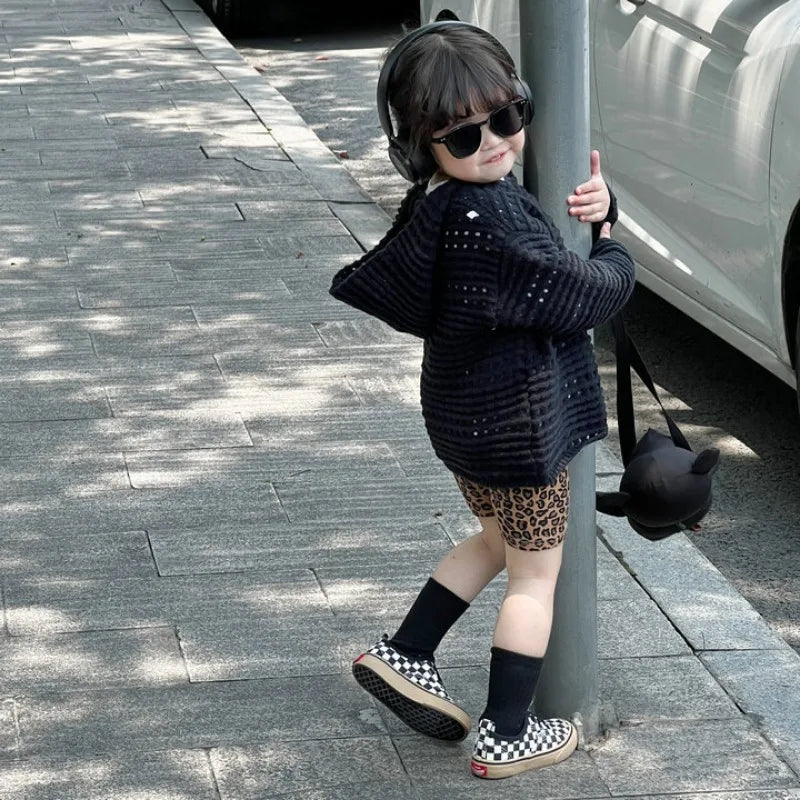 Girls’ Leopard Print Shorts Leggings