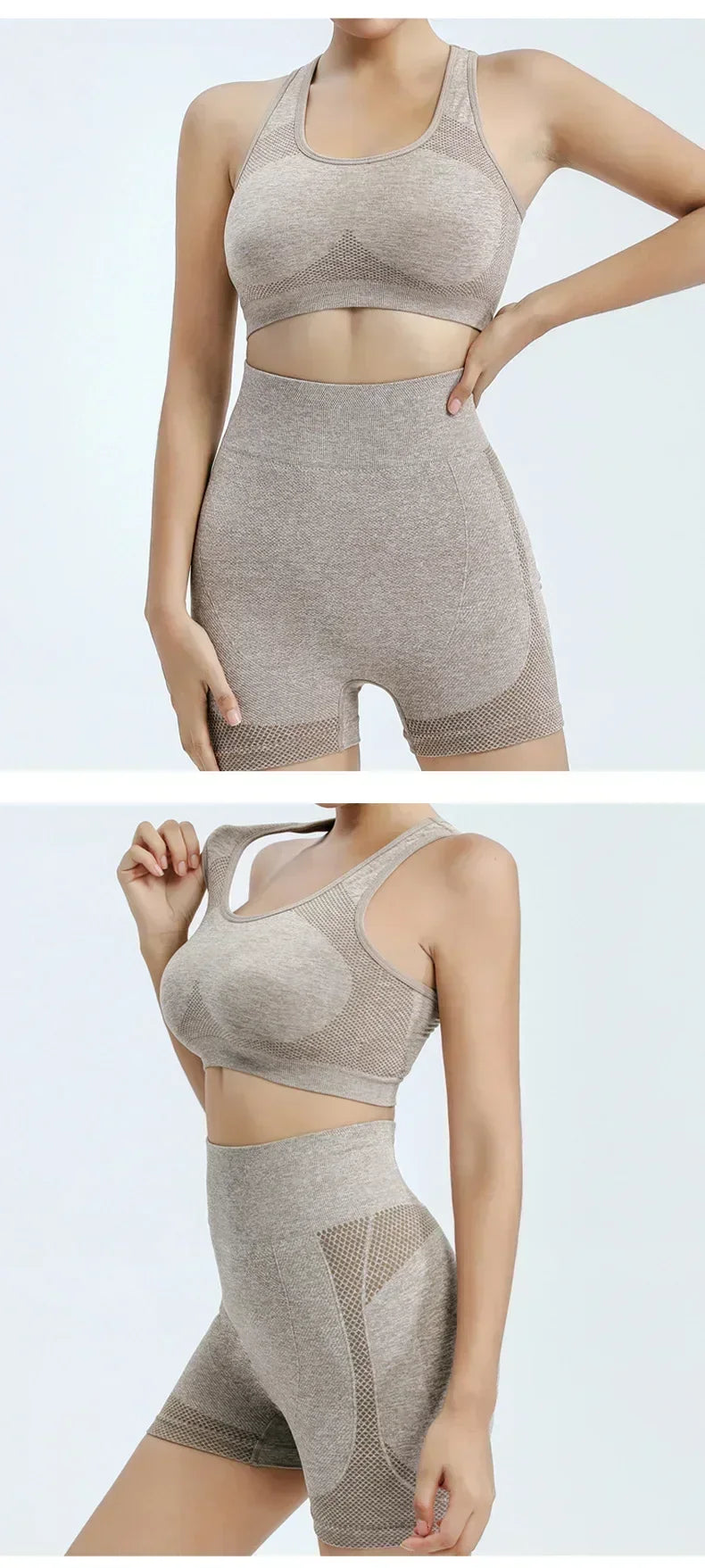 Yoga Set Gym Shorts Women Sport Bras Workout Tops: