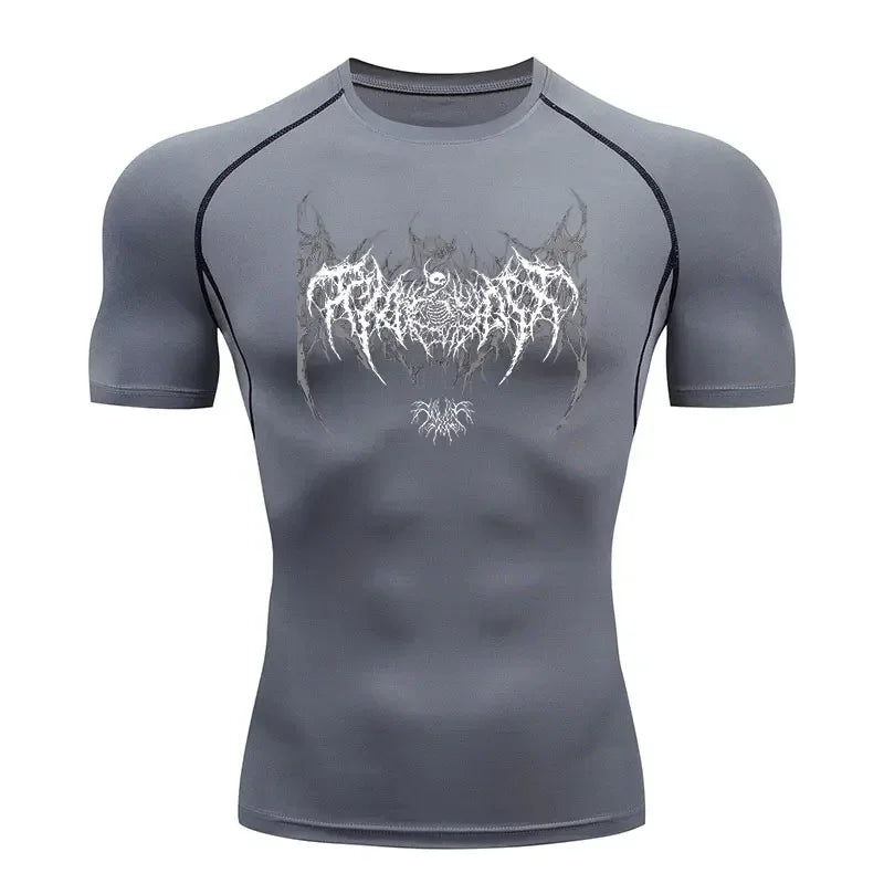 Men's Quick-Drying Breathable Elastic Short-Sleeved Compression Shirt