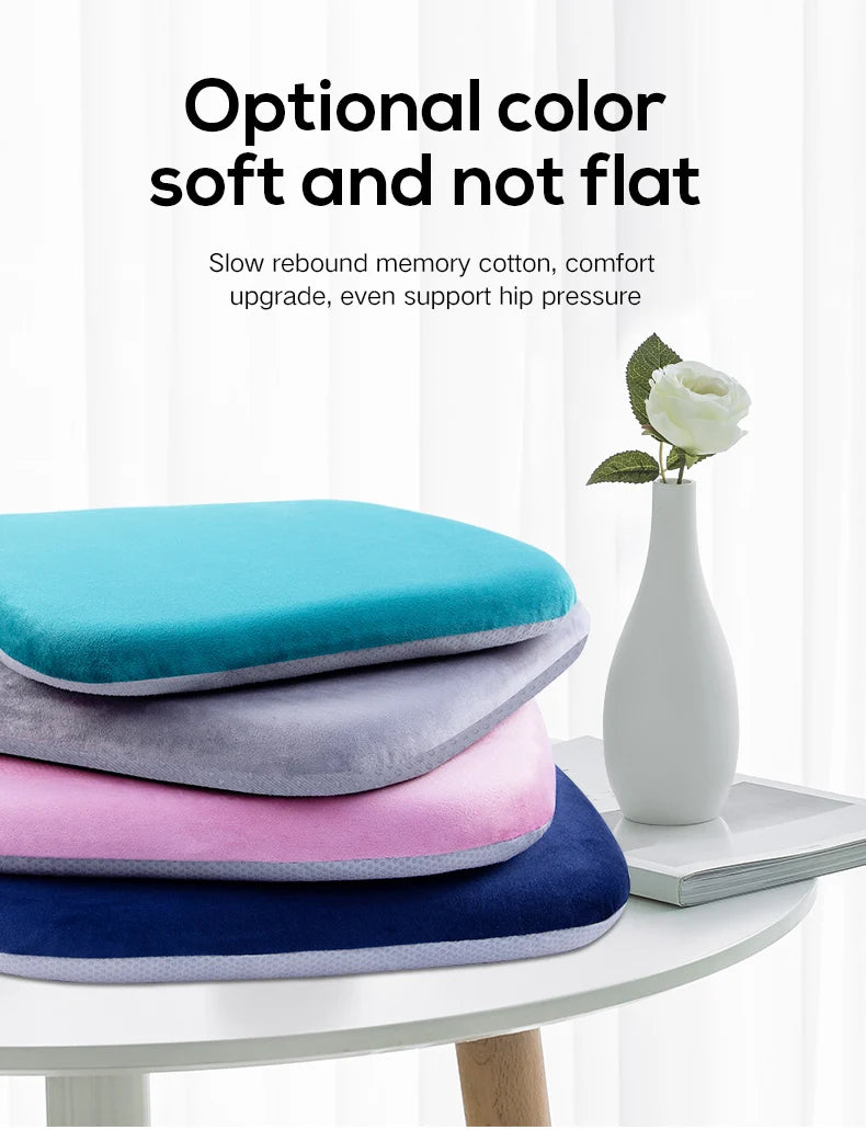 Ergonomic Memory Cotton Office Student Seat Cushion: