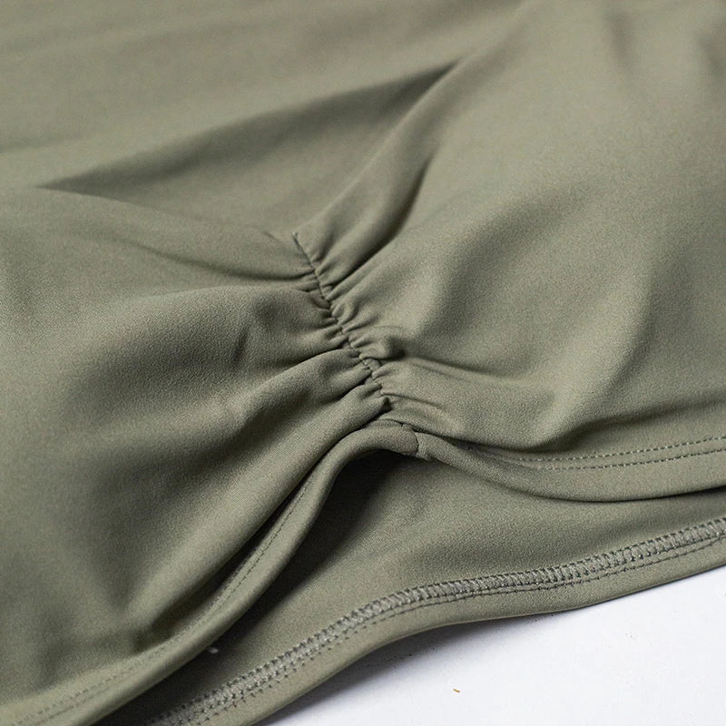 QINACTIVE Women’s Long Sleeve Yoga Crop Top