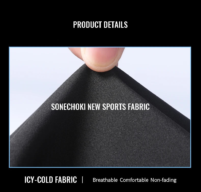 SONECHOKI Men’s Striped Running & Sports Shorts