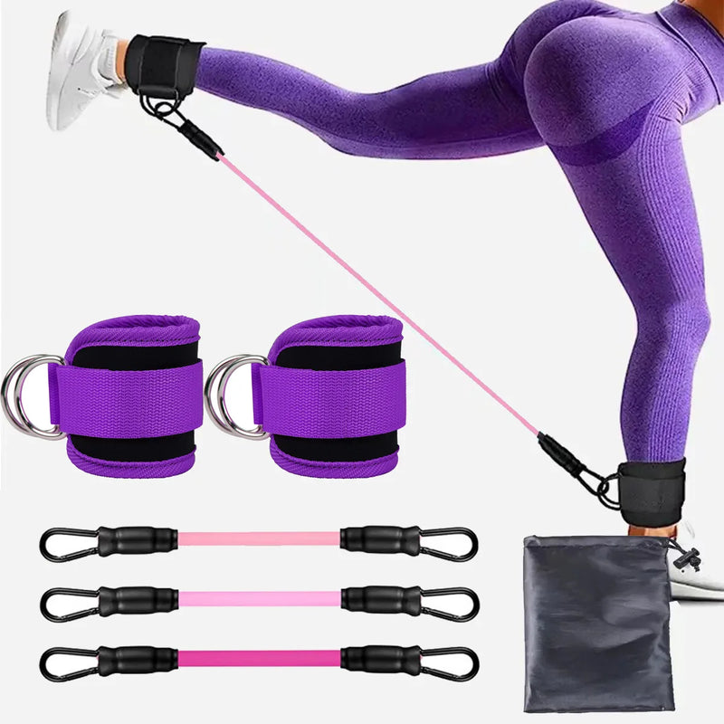 TPE Resistance Bands with Ankle Straps: