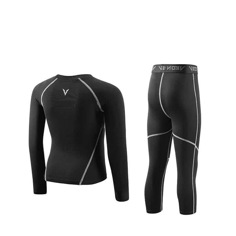 Boys Compression Set โ Leggings & Long Sleeve Shirt