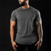 Plain Gym T-shirt Men Summer Fitness Clothing