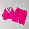 2 Pcs Yoga Sets Women High Waist Workout Outfits