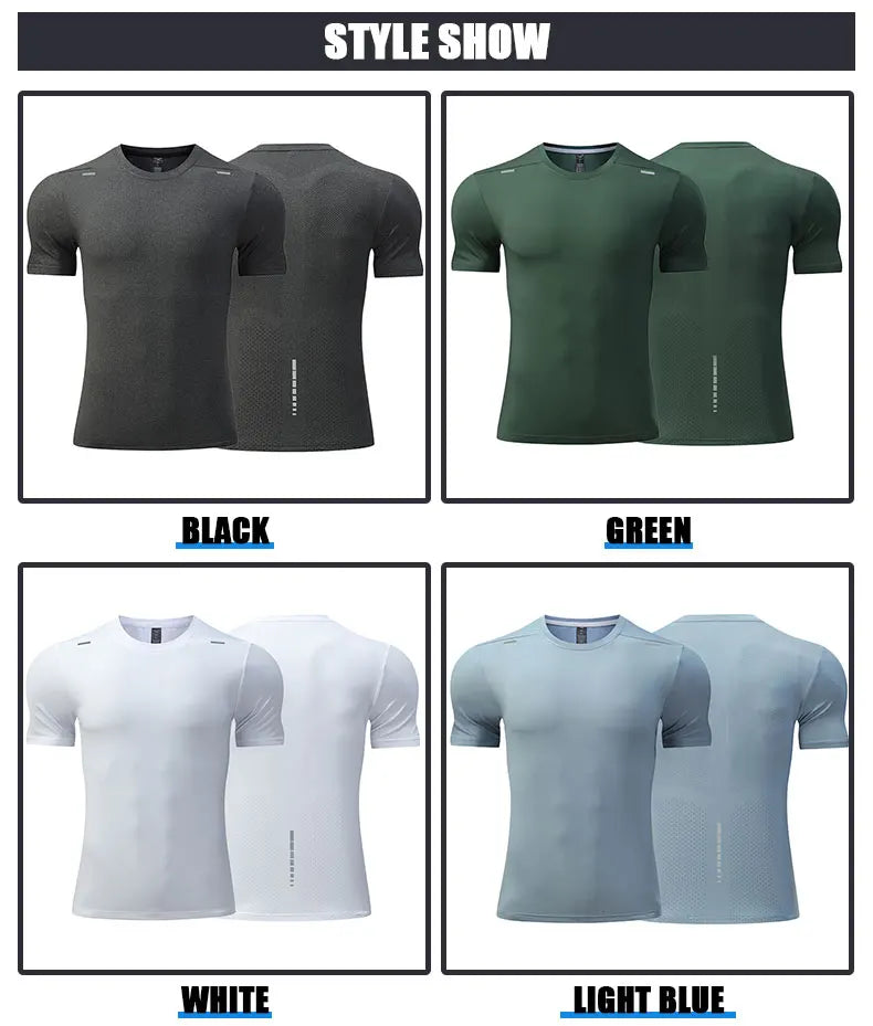Men's Summer Loose Breathable Short Sleeve Outdoor Cycling Quick Dry Top