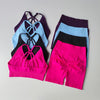 2 Pcs Yoga Sets Women High Waist Workout Outfits