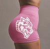 Women’s Seamless Yoga Wolf Gym Shorts