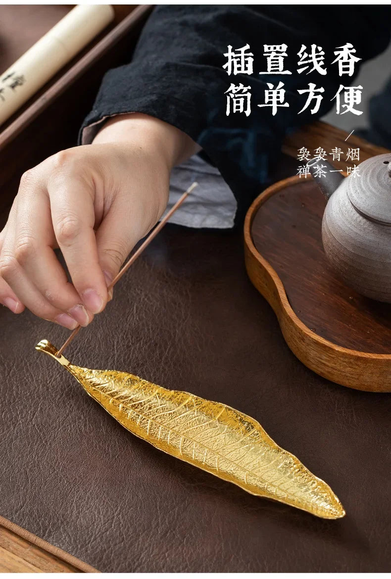 Incense Holder Ash Catcher Long Leaf Censer