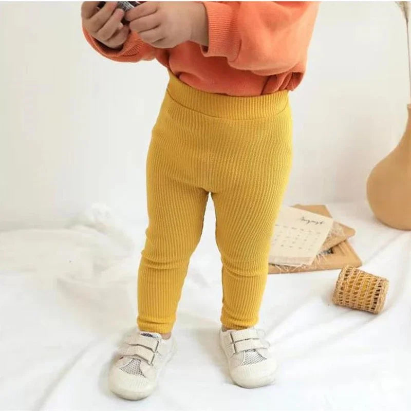 Cotton Leggings โ High Waist Infant -Sizes 9-24 mo. & Sizes 3- 6