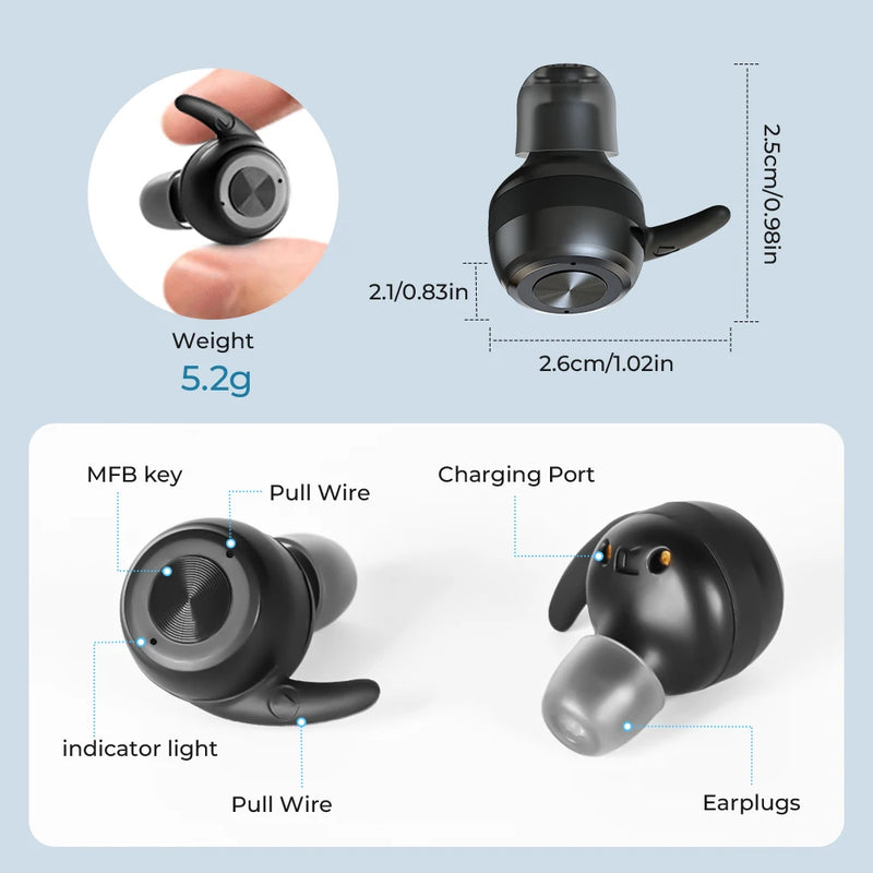 ITE Bluetooth Rechargeable Hearing Aid with Sports Appearance and Digital Chips for Elderly