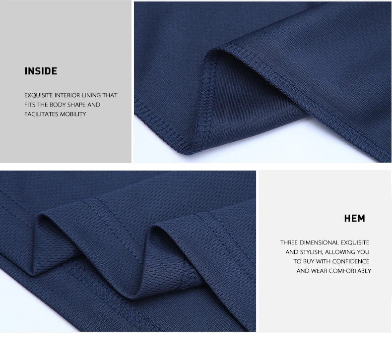 Men’s Breathable Quick-Dry Running Sports Fitness Short Sleeve T-Shirt