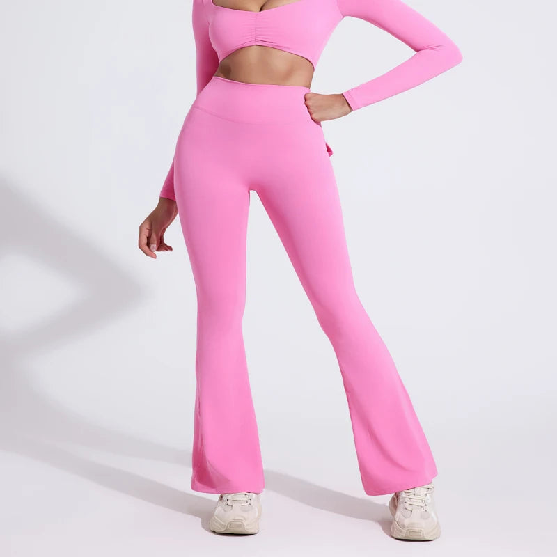 QINACTIVE Women’s Flared Fitness Pants