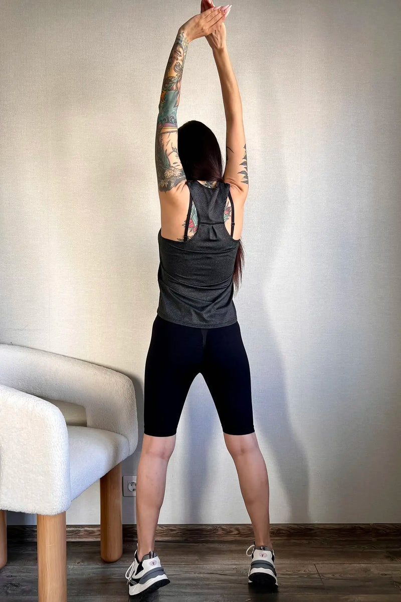 STOUREG Sleeveless Racerback Yoga Tank Top