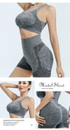 Yoga Set Gym Shorts Women Sport Bras and Workout Tops