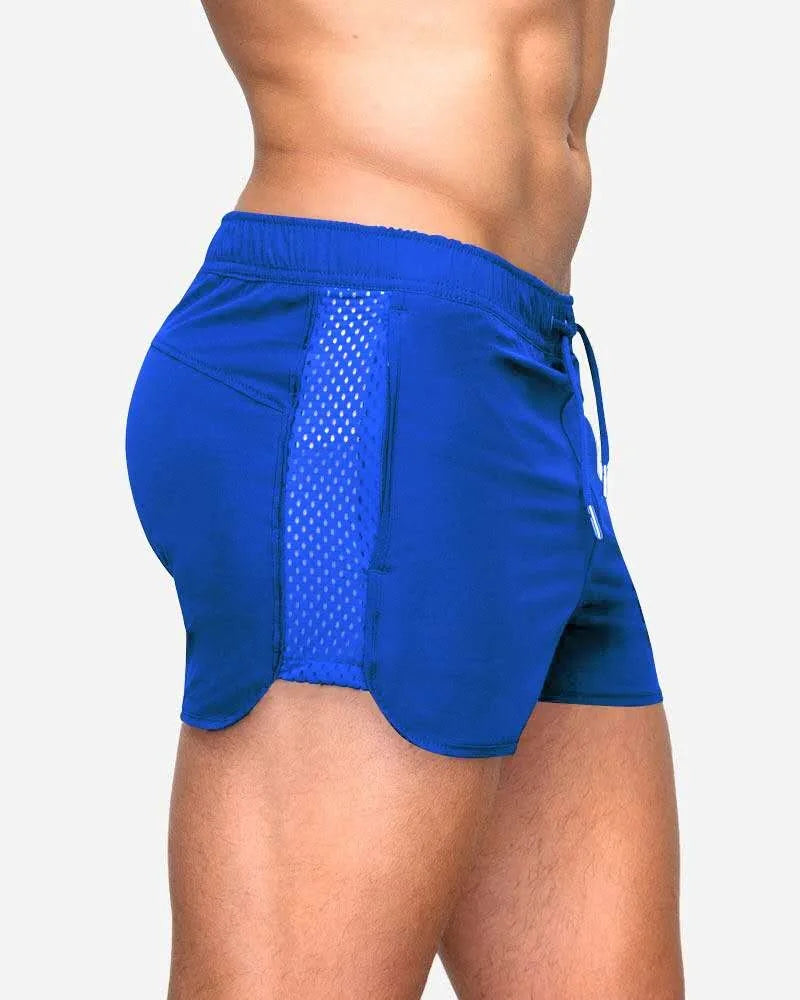 Men’s Quick-Dry Mesh Running & Training Shorts with Pockets