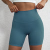 Solid Color Women’s High Waist Fitness Shorts