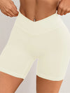 Women V Cross Waist Yoga Shorts