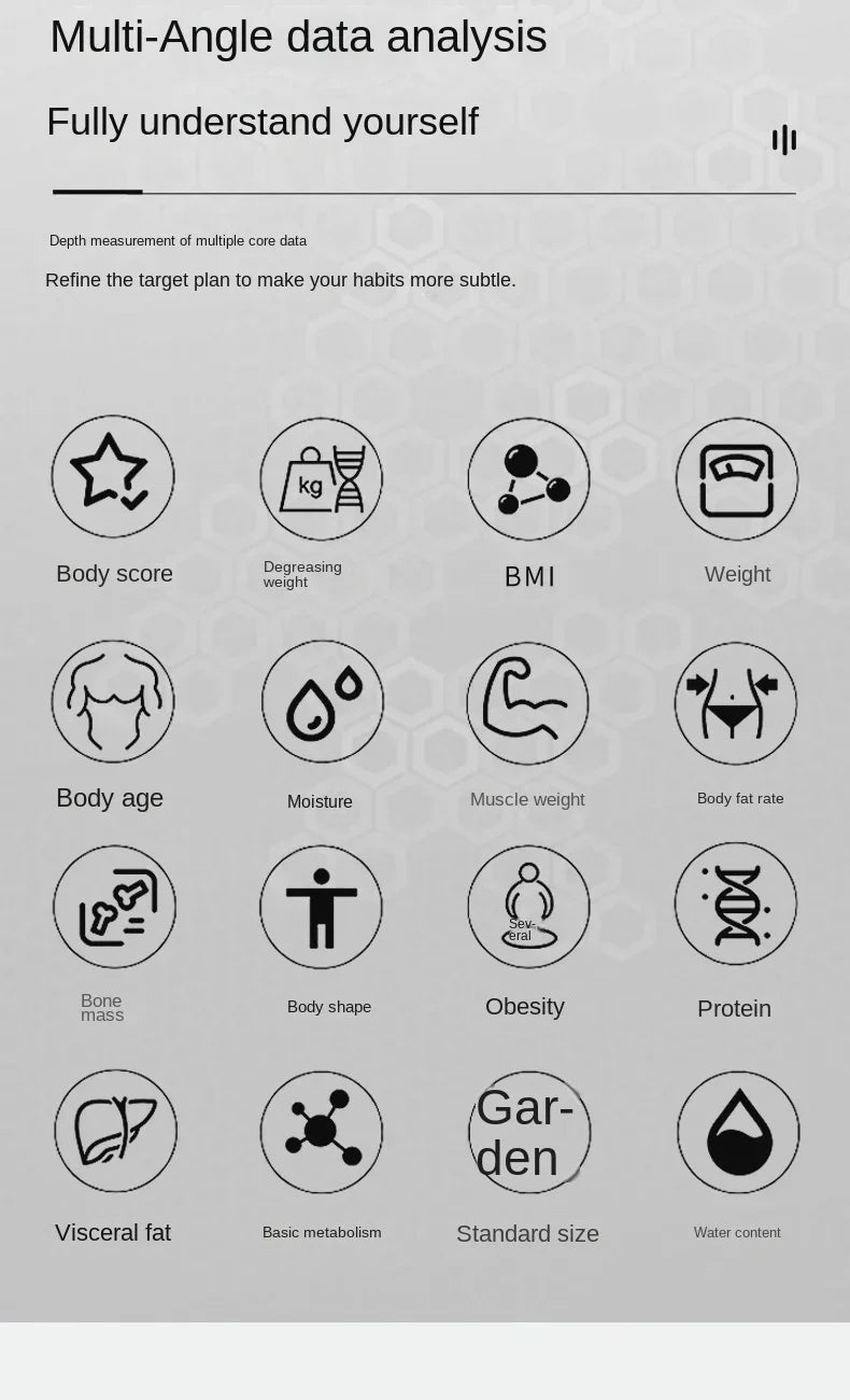 Charging Model Intelligent Body Weight Scale:
