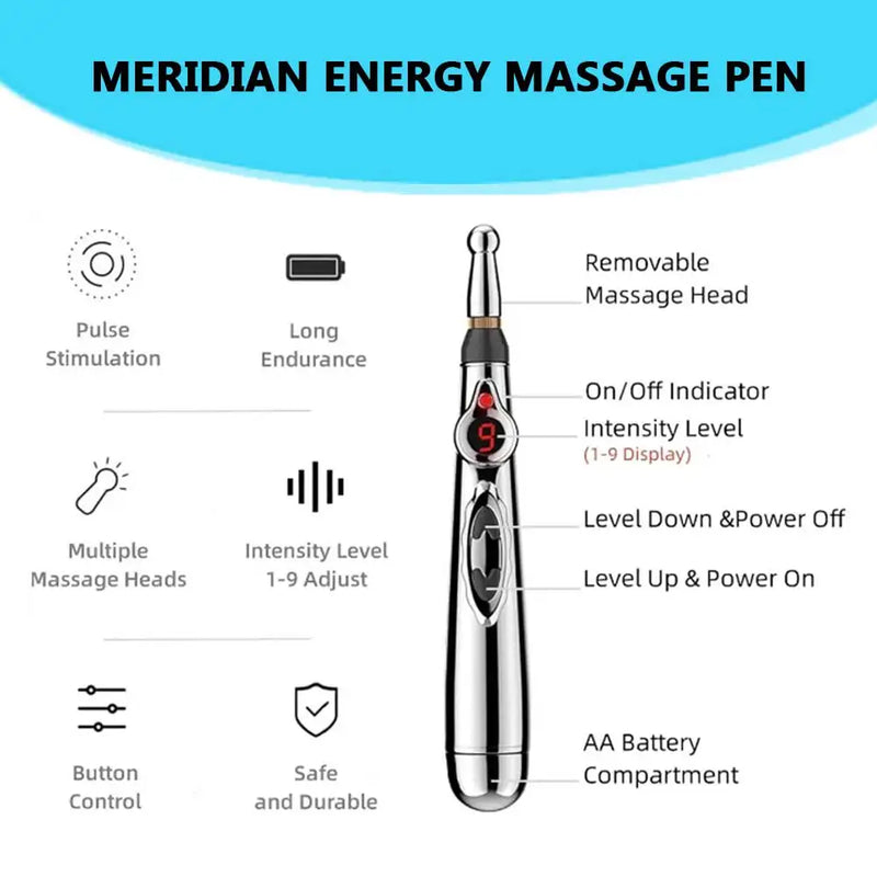 Electronic Acupuncture Pen ā Needle-Free Relief Through Meridian Therapy