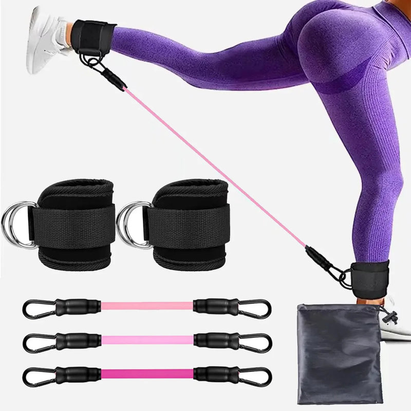 TPE Resistance Bands with Ankle Straps: